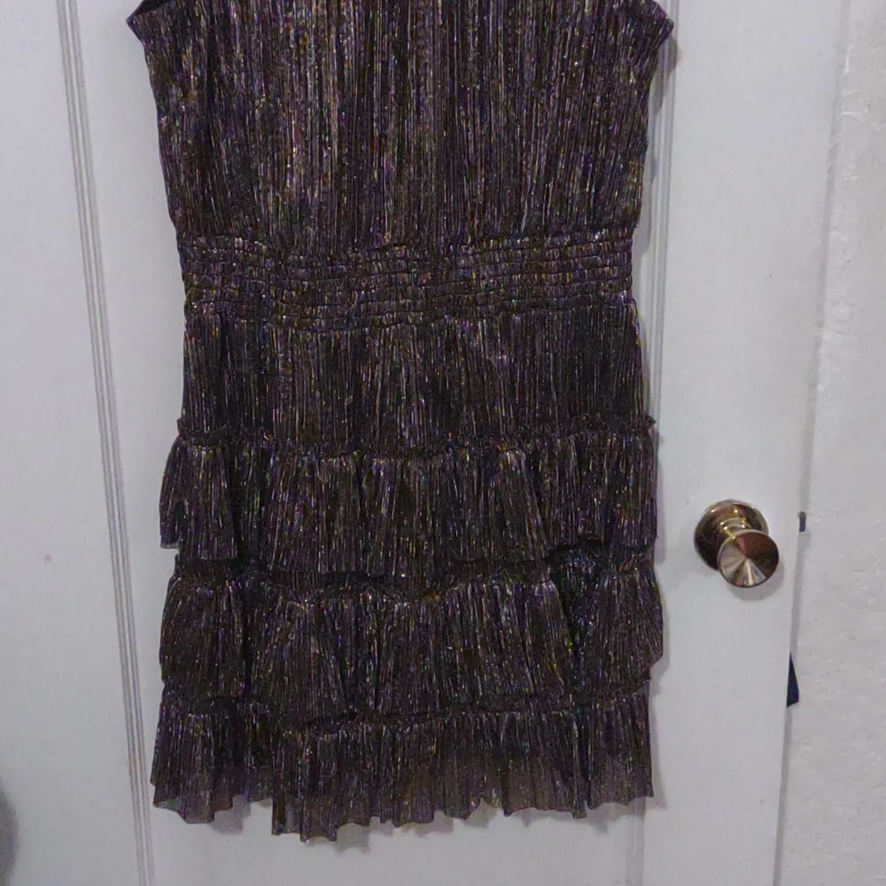 1. STATE | Gold Dress - Picture 2 of 5